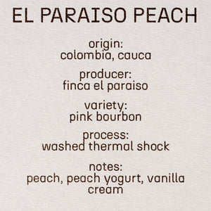 El Paraiso Pink Bourbon Peach